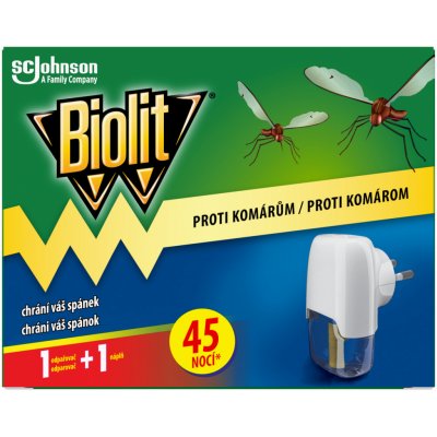 Biolit Proti komárům elektrický odpařovač s tekutou náplní 45 nocí strojek + náplň 27 ml – Zboží Mobilmania