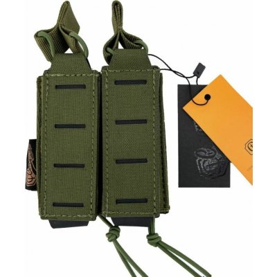 Otevřená MOLLE sumka na 2x pistolový zásobník Zelená, CONQUER Tactical Gear – Zboží Mobilmania