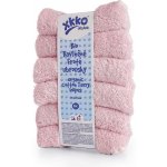 XKKO BIO bavlněné froté ubrousky Organic 21x21 Baby Pink 6ks – Zboží Dáma