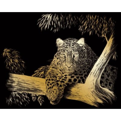 Škrábací obrázky Leopard na stromě – Zbozi.Blesk.cz