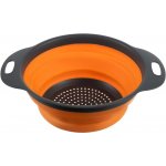 Ruhhy 23253 Skládací silikonový cedník 24 cm oranžovošedý – Sleviste.cz