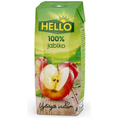 Hello Jablko 100% 18 x 250 ml – Zboží Mobilmania