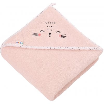 Akuku Froté osuška s kapucí 100x100cm Kočička – Zboží Dáma