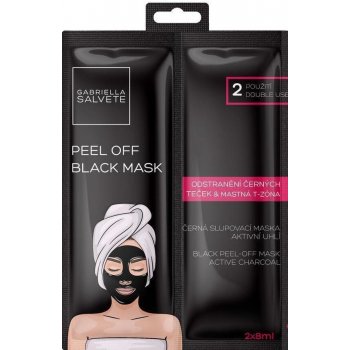 Gabriella Salvete Peel Off Black Mask Slupovací pleťová maska 2 x 8 ml