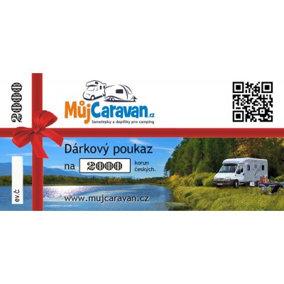 Dárkový poukaz Můj Caravan na nákup zboží v hodnotě 2000 Kč – Hledejceny.cz
