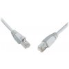 síťový kabel Solarix 28320059 patch, CAT5E, SFTP, PVC, 0,5m, šedý