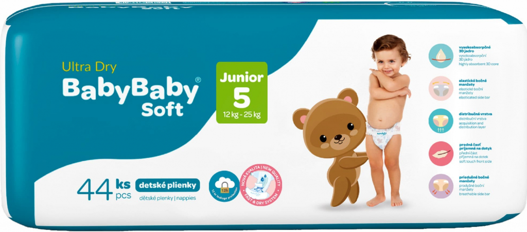 Babybaby Soft Standard Junior 11-25 kg 44 ks