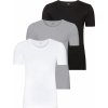 Pánské tílko a tričko bez rukávů Livergy spodní triko 3 kusy černá šedá bílá