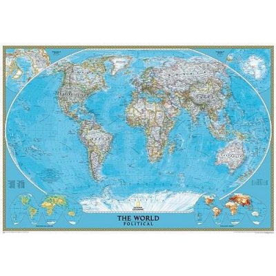 Svět National Geographic Classic - nástěnná mapa 111 x 77 cm, lamino + 2 lišty – Sleviste.cz