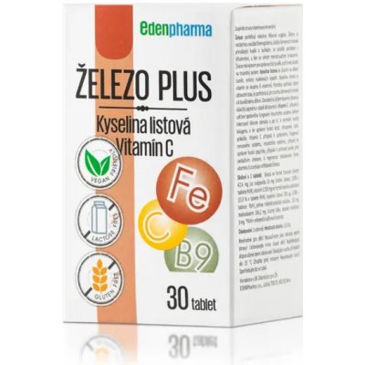 Edenpharma Železo Plus 30 tablet – Hledejceny.cz