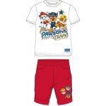 E plus M chlapecký bavlněný letní set šortky a tričko Tlapková patrola / Paw Patrol bílý – Zboží Mobilmania