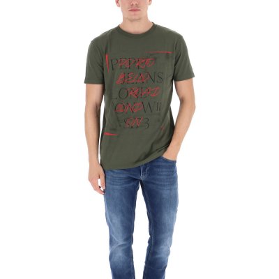 Pepe Jeans pánské khaki tričko Barret – Zboží Mobilmania