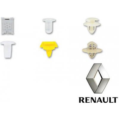 Příchytky čalounění pro interiér vozu Renault, sada 300 ks - ASTA – Sleviste.cz