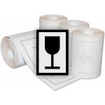 100 ks - Manipulační značka KŘEHKÉ, OPATRNĚ ZACHÁZET – Hledejceny.cz