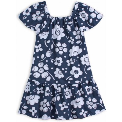 Dívčí šaty KYLY HAPPY FLOWERS modré – Zbozi.Blesk.cz