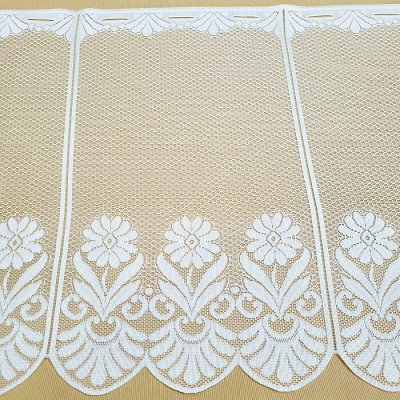Vitrážová záclona DN 112 KVĚTINKY 90 cm – Hledejceny.cz