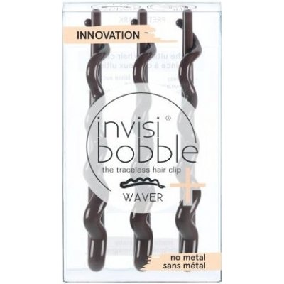invisibobble® WAVER PLUS Pretty Dark Sponka do vlasů Hnědá 3ks – Zboží Dáma