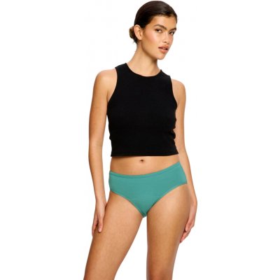 Modibodi Menstruační kalhotky Basic Mid-Rise Brief Moderate Teal Green – Sleviste.cz