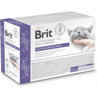 Brit Veterinary VD Cat Pouch fillets in Gravy Gastrointest 12 x 85 g – Zboží Mobilmania