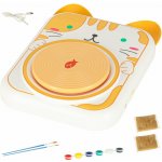 KIK KX3136 Hrnčířský kruh kreativní sada s hlínou a barvami žlutá – Zboží Mobilmania