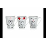 Banquet Hrnek keramický LOVE mix dekorů 330 ml – Zbozi.Blesk.cz