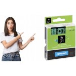 Dymo 45019 černý tisk/zelený podklad, 7m, 12mm – Zbozi.Blesk.cz