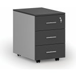 Primo Gray 3 zásuvky šedá/grafit – Zboží Dáma