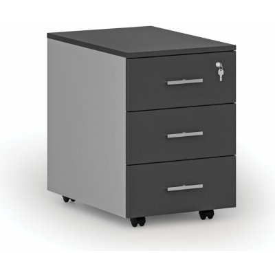 Primo Gray 3 zásuvky šedá/grafit – Zboží Dáma