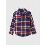 GAP Baby flanelová kostkovaná košile Tmavě modrá – Zboží Dáma GAP Baby flanelová kostkovaná košile Tmavě modrá – Zboží Dáma