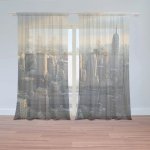 Záclony New York Skyline: 2 ks - 150x250 cm - Sablio – Hledejceny.cz