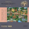 Puzzle TREFL Wood Craft Origin Slavná místa Francie 1000 dílků