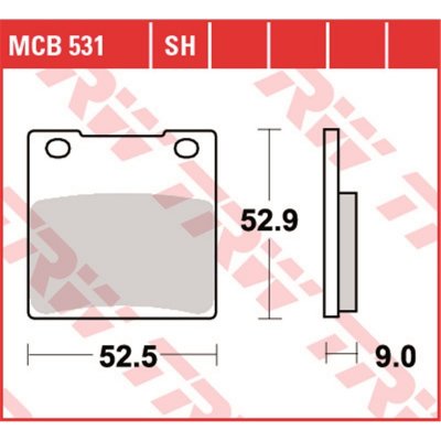 Zadní brzdové destičky TRW / Lucas Suzuki GSF 600 S Bandit 2000 - 2004 | Zboží Auto