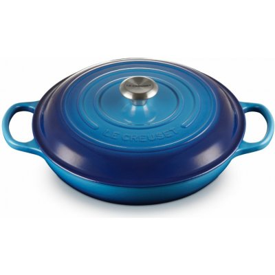 Le Creuset Kastrol SIGNATURE 30 cm, 3,5 l, AZURE, litina – Zboží Mobilmania