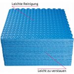 Tectake 404134 podlahová ochranná rohož 24 ks modrá – Zboží Dáma