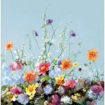 Ubrousek 33x33cm Kvítí na modré – Hledejceny.cz