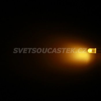 Hebei LED 5mm žlutá 800mcd 70° difúzní 560MY8D