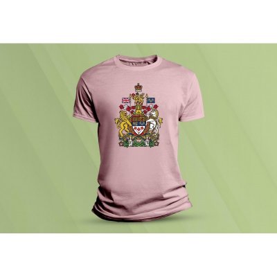 Sandratex dětské bavlněné tričko Státní znak Kanady., růžová – Zboží Mobilmania
