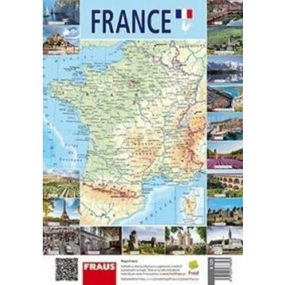 France - Nástěnná mapa
