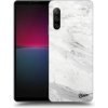 Pouzdro a kryt na mobilní telefon Sony Pouzdro Picasee silikonové Sony Xperia 10 IV 5G - White marble čiré