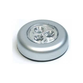 Samolepící lampička 3 LED Stříbrná