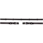 Otěže BR Leather Grip black/silver – Zboží Dáma