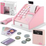 Ricokids RK-868 Dřevěná pokladna růžová – Zboží Dáma