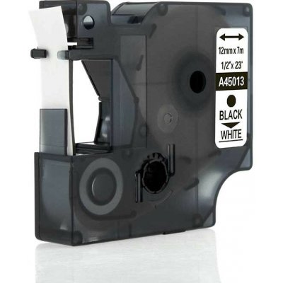 Kompatibilní páska Dymo 45013, S0720530, 12mm x 7m černý tisk / bílý podklad – Hledejceny.cz