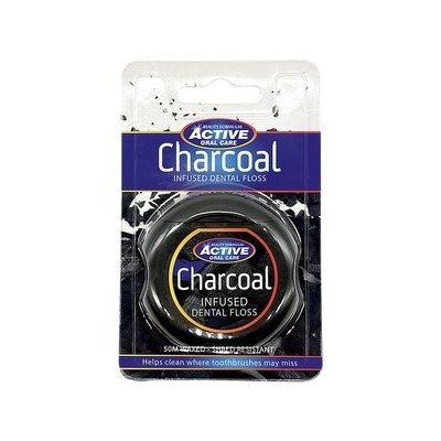 Beauty Formulas Zubní nit s aktivním uhlím 50 m – Zboží Dáma