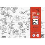 FUNNY MAT Funny Mat Podložka na kreslení Piráti + pastelky zdarma 489798 – Hledejceny.cz