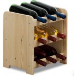 WAMAR Regál na víno Woody 9 Open – Zboží Mobilmania