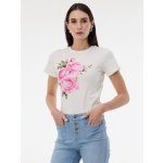 Orsay dámské tričko s potiskem krémové – Sleviste.cz