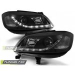 PŘEDNÍ SVĚTLOMETY, SVĚTLA, LAMPY OPEL ZAFIRA A, 1999-2005, LED DAYLIGHT, ČERNÉ BLACK – Zboží Mobilmania