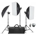 Godox Sada Godox MS300V-D, 3x blesk MS300-V 300Ws s příslušenstvím – Zboží Živě