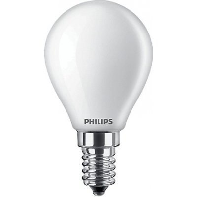 Philips LED žárovka kapka matná filament Classic 4.3-40W E14 827 P45 FR G ND 470Lm – Hledejceny.cz